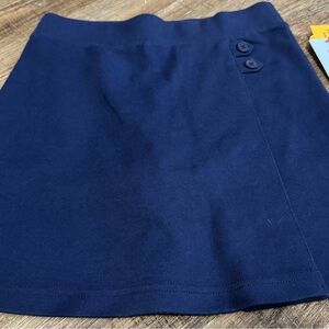 Cat & Jack School Uniform Navy Skort with Button Detail